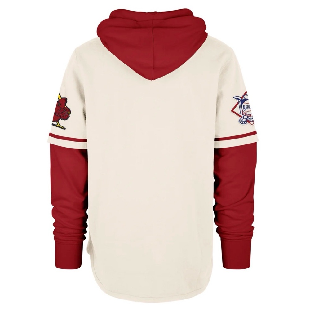 ST. LOUIS CARDINALS COOPERSTOWN TRIFECTA '47 SHORTSTOP PULLOVER HOOD 47 Brand XL - Picture 2 of 6